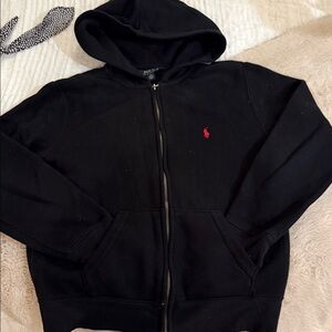 Polo by Ralph Lauren Black Zip-Up Hoodie